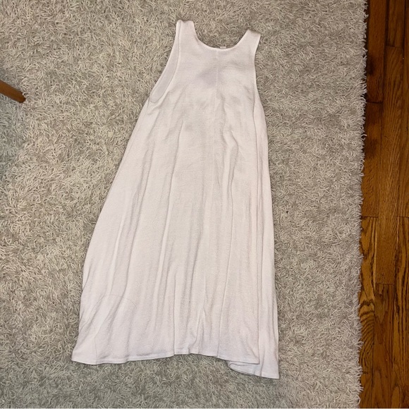 SOLD Aritzia wilfred free white flowy dress jersey swing summer boho bohemian - Picture 4 of 6